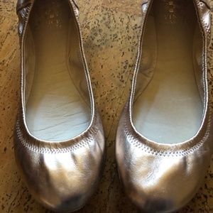 Vince Camuto rose gold ballet flats